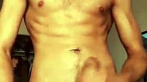 This hot soloboy jerks off for a big cumshot!