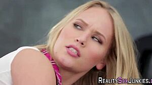 hey, wanna see this real blonde pornstar get her ass rimmed and fingered in a classroom setting?