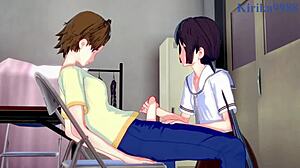 Hey, Hanako Honda and Chisato Higuchi go wild with futanari sex in this hentai!