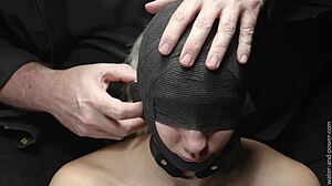 Hey, you gonna make her wait like this? Bound and blindfolded for part 1