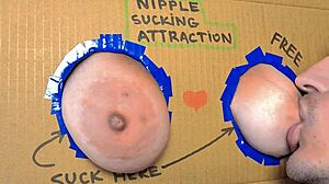 I’m obsessed with sucking these big puffy nipples at home.