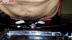 Gloryhole marathon of blowjobs with cum touch in colombian gay webcam