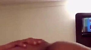 Petite ebony rides monster cock in homemade fuck