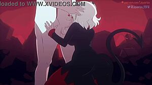 Modeus The Lustful Demon Sucks Big Cock Deepthroat