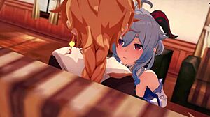 Bell Ganyu from Genshin Impact Stars in Wild 3D Hentai Adventure