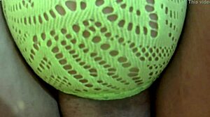 Close Up Shemale Hard Cock Jerking