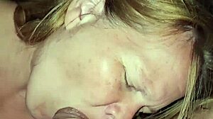 Slobbing On My Cock With A Mouthful Of Cum