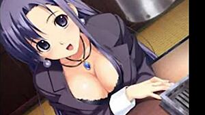 Sexy anime girls in ecchi hentai scenes with detailed actions