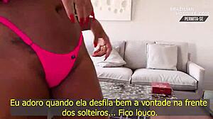 I'm showing off in my micro bikini at the hotel pool, looking for a threesome