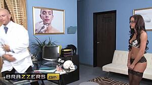 Doctor's adventure with Rahyndee James and Johnny Sins in natural perfection at Brazzers