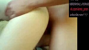 In this emo homemade scene, she gets anal fucked and facialed