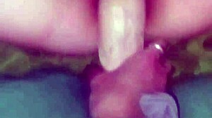 She fingers pussy while I fill her with gigantic dildo