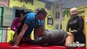 i explore bisexual femdom in a foursome with lou nesbit and lia louise