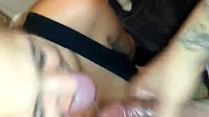Intense blowjob session featuring deep cock sucking and oral pleasure