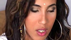 Shemales Asshole Stuffed With A Thick Dildo