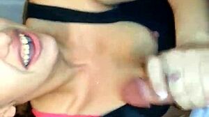 Intense blowjob session featuring deep cock sucking and oral pleasure