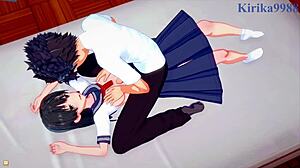 Ruiko Saten, Misaki Shokuhou, and Toma Kamijo engage in intense sex in this Railgun hentai