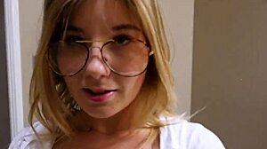 can this cute blonde teen riding stepbro handle it?