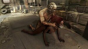 i'm playing fallout 4 and fucking this hot black chick in bondage