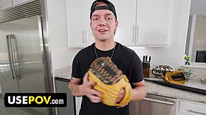 Stepson gives stepmom birthday dick pounding in bed