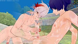 Genshin Impact Kazuha ambushes Scaramouche with intense action on his rear