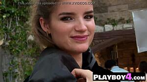 Wild Petite 18+ Teen Roos Van Montfort Exposes Small Tits in Car, Naked Ass and Pussy on Display