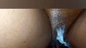 I love how this young ebony amateur’s big clit got pounded twice POV.