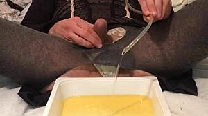 Curious about the allure of golden streams in dirty old settings?