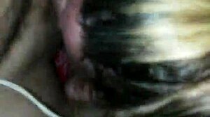 I love watching this slutty MILF blow me in POV deepthroat