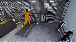3DXChat's first part of Prison Story with a royal BBC
