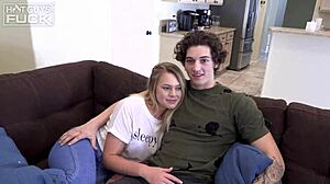 Randy Returns to Fuck Busty Blonde Teen Marie in Doggystyle