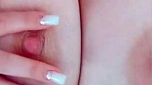 busty beauty excites big nipples homemade