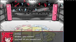 Anime girls engage in intense catfight game