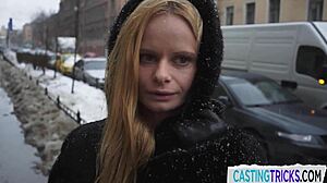 european cutie in casting sex tape with agent