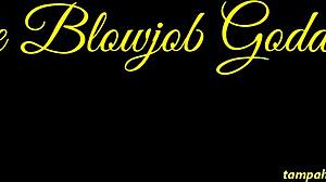 blonde milf teases with piercing in a wild blowjob roleplay scene