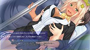 i'm watching asaka masturbate voyeur-style on this crowded train in akumeru family route part 9