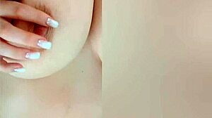 busty beauty excites big nipples homemade