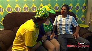 trailer for sexo na copa américa 2019, brasil x argentina with rubens badaro and melissa alecxander