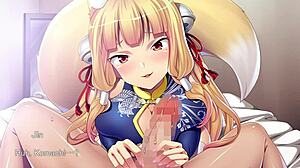 ejaculation time play with fox girl all sex scenes pt2, anime hentai fun