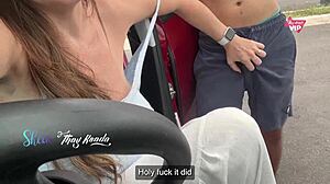 We Had Sex In The Middle Of The Street With Cars Going By. He Cum Inside My Milf Vagina Outdoors!