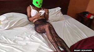 Intriguing hardcore missionary sex with my horny girlfriend's wet pussy and monster cock