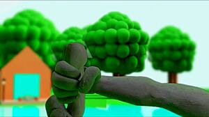 Hey, check out this claymation character masturbating in anime hentai style.