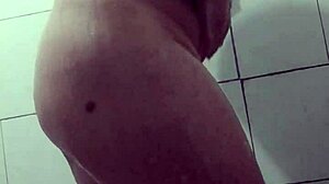 Horny Colombian Milf Records Herself Naked In The Bathroom, Showing Her Hairy Beaver.