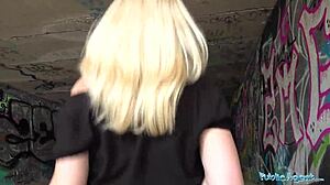 Blonde Teen 18+ Vera Jarw Kneels For Intense Outdoor Fucking And Oral Pov Action