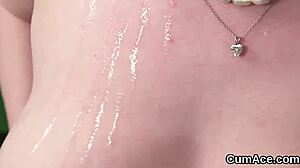 Foxy Doll Gulps Down Every Drop Of Sperm Load On Her Face!