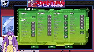 Blonde and redhead in anime hentai game: 'What's next in something unlimited?'