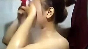 khmer girl takes a steamy shower, getting intimate with her desires