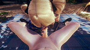 Genshin Impact Hentai: POV Fischl Blowjob and Facial Cum