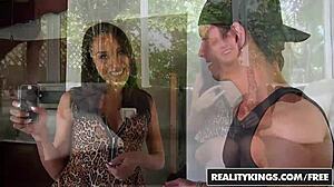 Realitykings 8th Street Latinas Ava Kelly and Tyler Steel focus on her ass