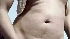 Is This Travesti Masturbating So Nicely in Crossdressing Gear?